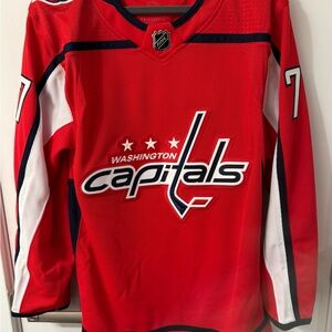 NWT Authentic Adidas TJ Oshie Washington Capitals Home Hockey Jersey Size 44🔥